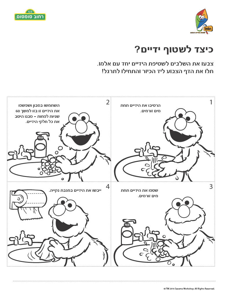 כיצד לשטוף ידיים? עם אלמו